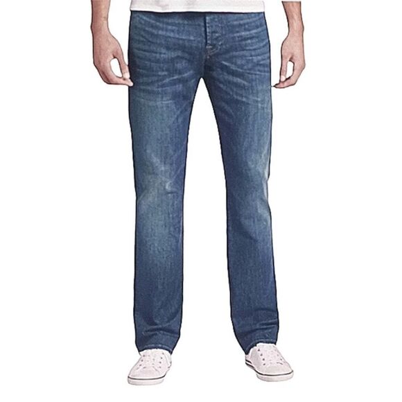 7 For all mankind dark Wash Standard Straight jeans Leg Mens Size 32/ - Picture 1 of 9